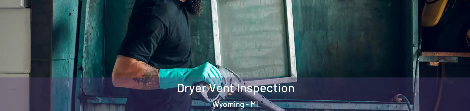  Dryer Vent Inspection Wyoming - MI