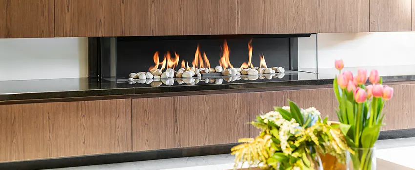 Double-height Fireplace Design Refurbishment in Wyoming, Michigan